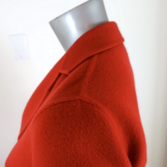 Bottega Veneta Cashmere Coat Terracotta Size 40 - Picture 7 of 8